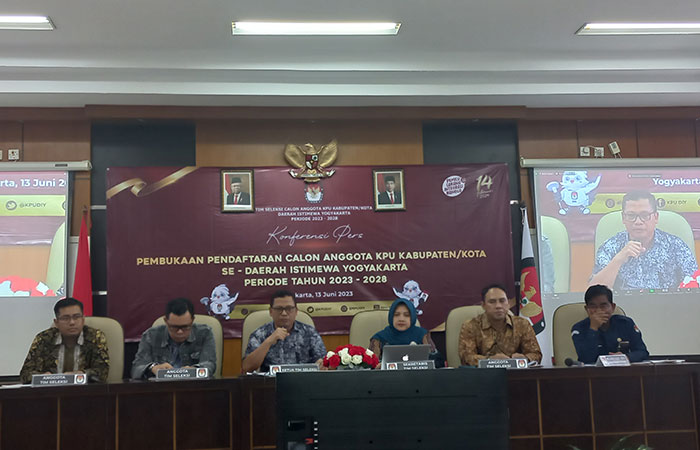 Pendaftaran calon anggota Komisi Pemilihan Umum (KPU) tingkat kabupaten dan Kota Jogja periode 2023-2028 resmi dibuka.