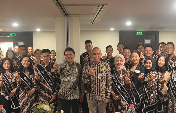SELEKSI: Pembekalan kepada finalis Dimas Diajeng Kota Jogja. Mereka memiliki peran sekaligus sebagai duta pariwisata. Apalagi pariwisata Jogja berbasis budaya.