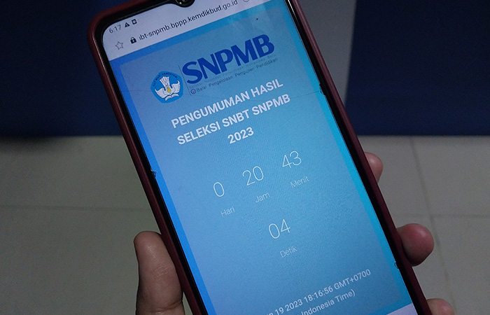 SUKSES: Ilustrasi laman untuk melihat hasil UTBK SNBK 2023