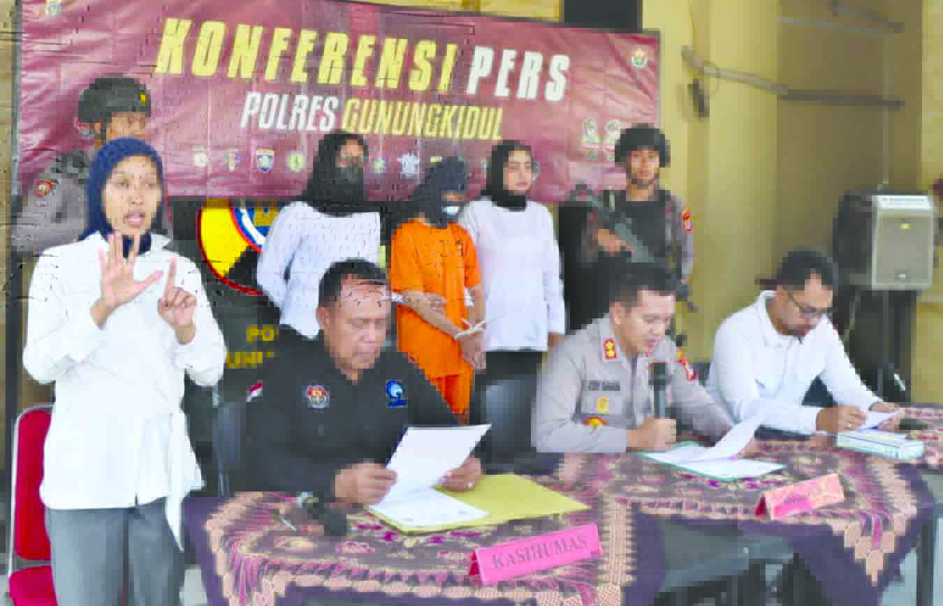 TERLILIT HUTANG - Warga Kapanewon Wonosari berinisial MDI,37, ditangkap Satuan Reserse dan Kriminal (Satreskrim) Polres Gunungkidul karen kasus dugaan pencurian sertifikat tanah.