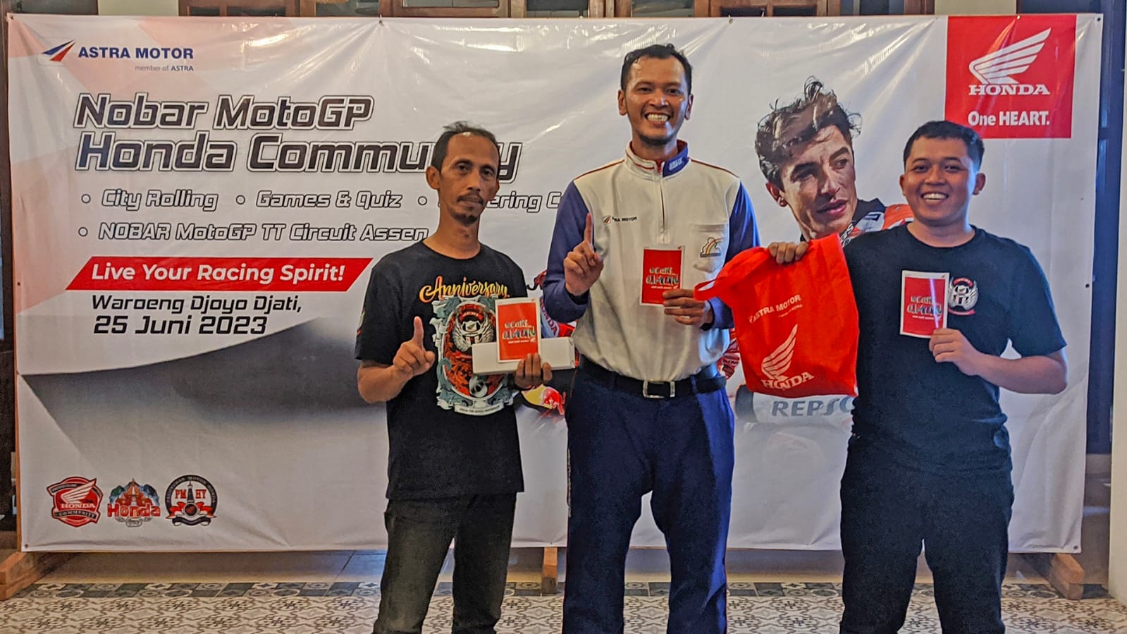 KOLABORASI: Astra Motor Yogyakarta menggelar kegiatan bagi pecinta balap di Yogyakarta.