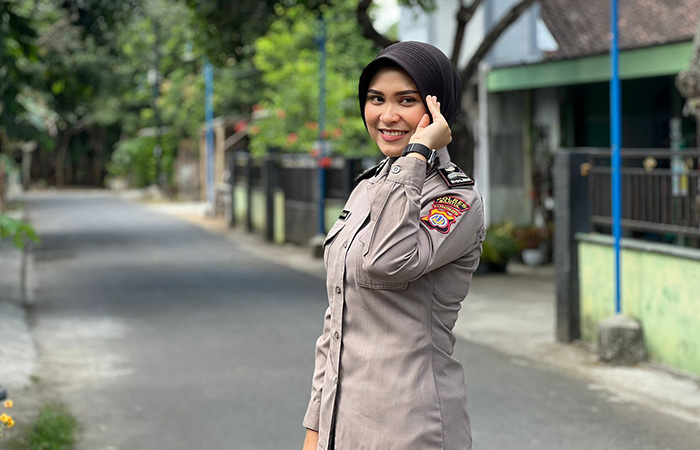 Bamin Subbagwatpers Bag SDM Polres Bantul Briptu Mita Qurnia.