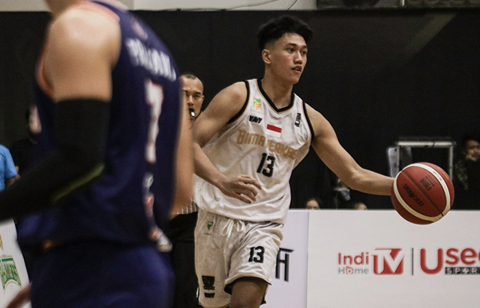 KONSISTEN: Pemain Bima Perkasa Jacob Lobbu menjadi salah satu nominator di kategori Rookie of the Year IBL 2023.