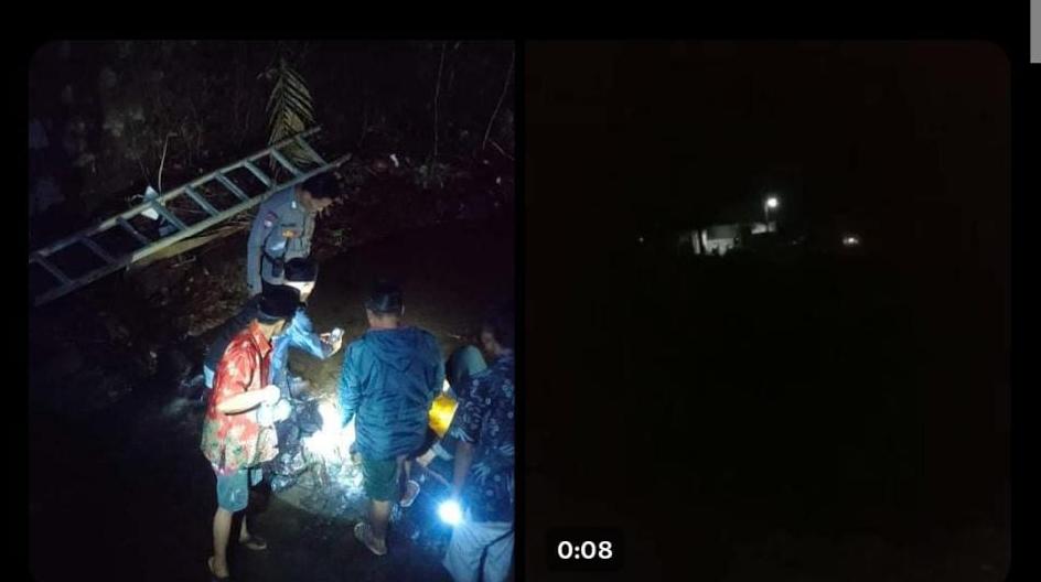 GERAK CEPAT: Lokasi ditemukannya potongan tubuh manusia di Desa Wisata Kelor, Bangunkerto, Turi, Sleman, Rabu (12/7/2023). (Twitter @merapi_uncover)