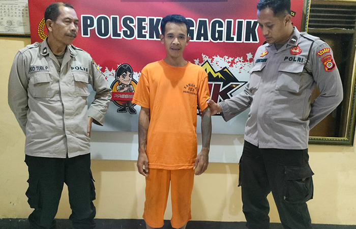 Warga asal Wonosobo, Jawa Tengah Mat Hakim nekat mencuri mobil pikap bekas tempatnya bekerja
