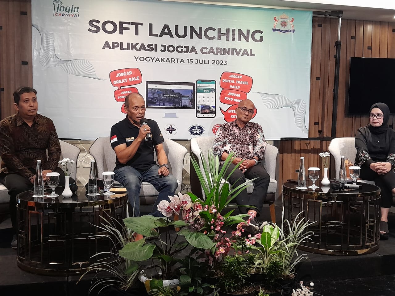 WISATA: Soft launching aplikasi Jogja Carnival di Sky Lounge Royal Malioboro, Sabtu sore (16/7/2023).