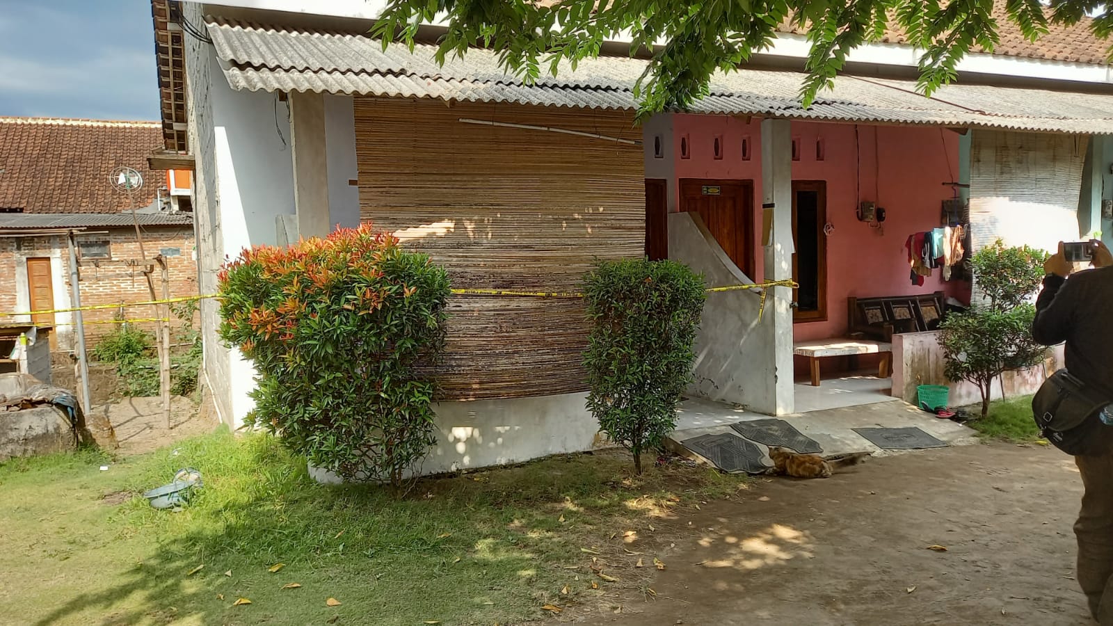 TEMPAT PELAKU: Kos-kosan terduga pelaku mutilasi di Dusun Krapyak, Triharjo, Sleman. (Khairul Ma