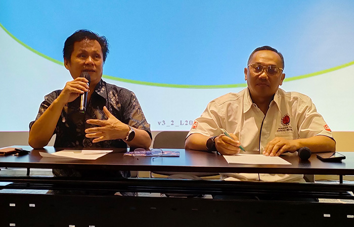 DIIKUTI 24 PROVINSI: Direktur Teknik PPHI Yoyok Suryadi (kiri) dan Sekjen PPHI Yopie Wirawan Adibrata saat memberikan keterangan pers di Timoho, Jogja, Jumat (21/7/23).