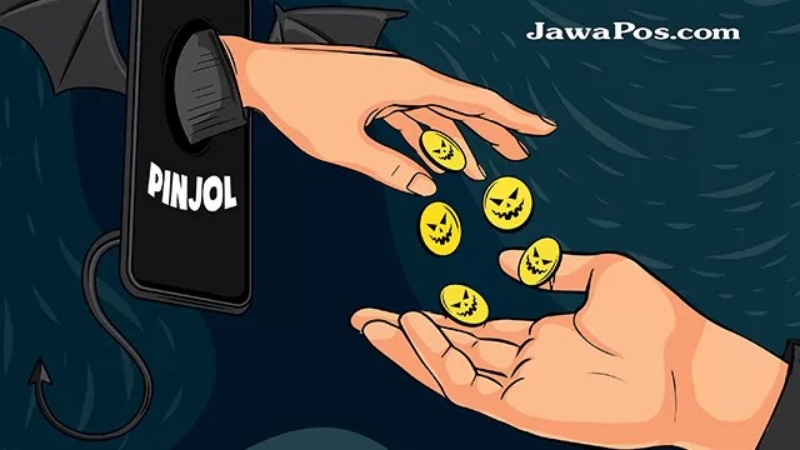 Ilustrasi pinjol. (jawapos.com)