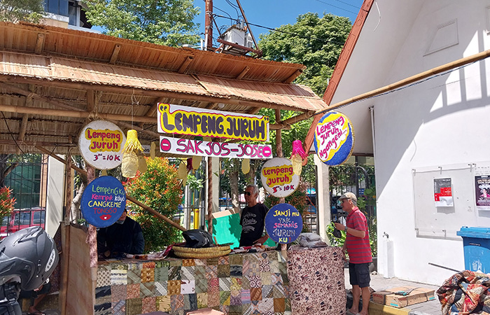EVENT TAHUNAN: Persiapan Pasar Kangen 2023 yang akan dihelat di Halaman Taman Budaya Yogyakarta (TBY) mulai hari ini (27/7/23) hingga 5 Agustus mendatang.