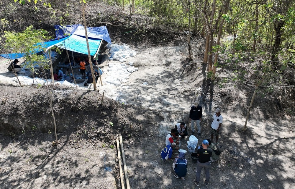 FOSIL: Lokasi penemuan fosil gajah purba dan komodo di lokasi situs prasejarah di Nusa Tenggara Timur (NTT). (Dok Kementerian ESDM)