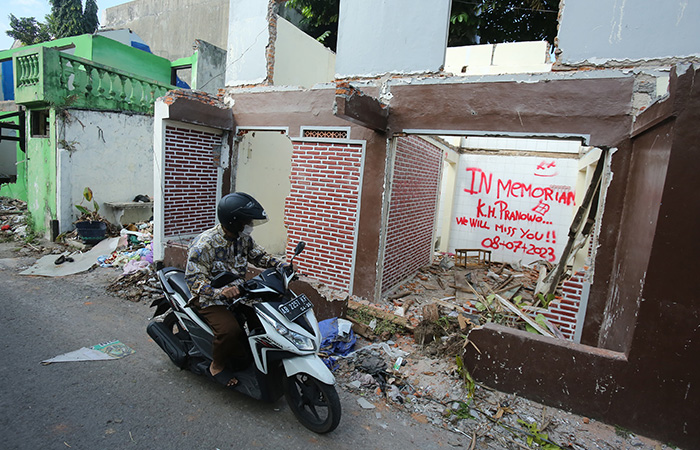 BONGKAR: Salah satu bagian Benteng Keraton Jogja yang direvitalisasi.