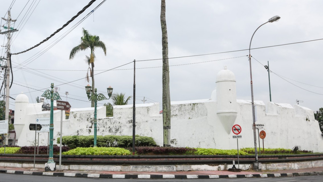 KOKOH: Benteng Baluwarti yang masih berdiri. (Dok Keraton Jogja)