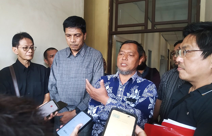 AUDIENSI: Segenap korban Malioboro City melakukan audiensi ke Dinas Pekerjaan Umum dan Kawasan Permukiman (PUPKP) Sleman untuk menanyakan kejelasan AJB dan SHMSRS (1/8/23)