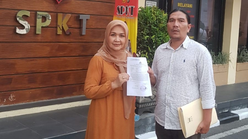 HAK: Sulcha Prihasti melapor ke Polda DIY. (Istimewa)