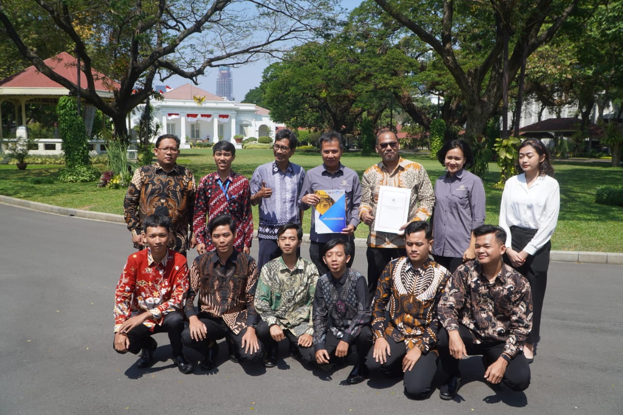 APLIKASI ILMU: Enam mahasiswa Fakultas Seni Media Rekam ISI Jogjakarta magang di Biro Pers, Media dan Informasi Sekretariat Presiden. (Istimewa)