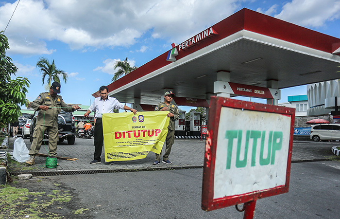 Stasiun Pengisian Bahan Bakar Umum (SPBU) Pertamina Mudal di Sleman diizinkan beroperasi sementara waktu, pasca penyegelan Kamis (20/7/23).