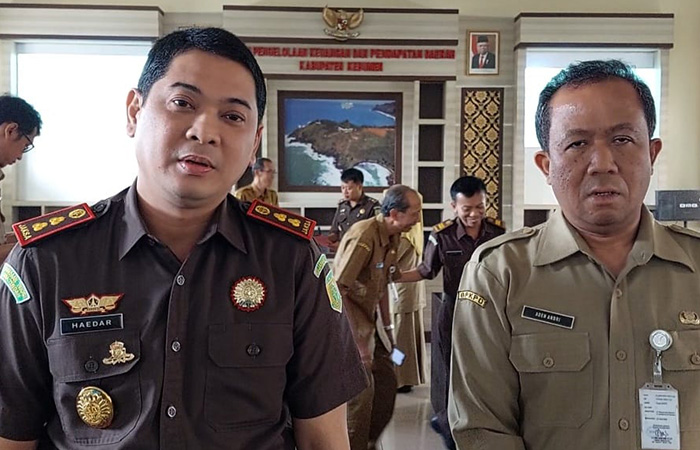 CARI SOLUSI : BPKPD Kebumen menggelar rapat terbatas dengan Kejaksaan Negeri Kebumen membahas penanganan tunggakan PBB.