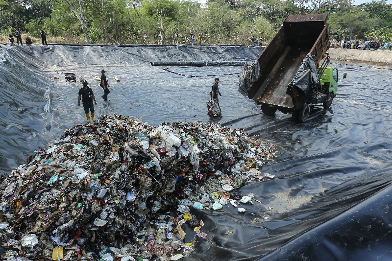 TERTIB: Lokasi pembuangan sampah di Prambanan, Sleman. (Dok Radar Jogja)