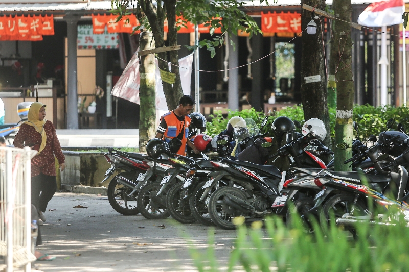 FULL: Salah satu lokasi parkir di Sleman. (ELANG KHARISMA DEWANGGA/RADAR JOGJA)