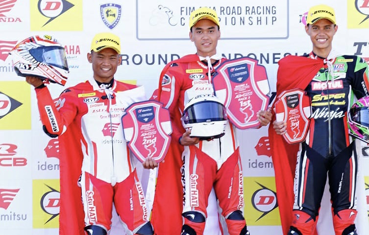 Pebalap Astra Honda Racing Team (AHRT) Herjun Atna Firdaus berhasil menyapu bersih podium tertinggi sebanyak dua kali