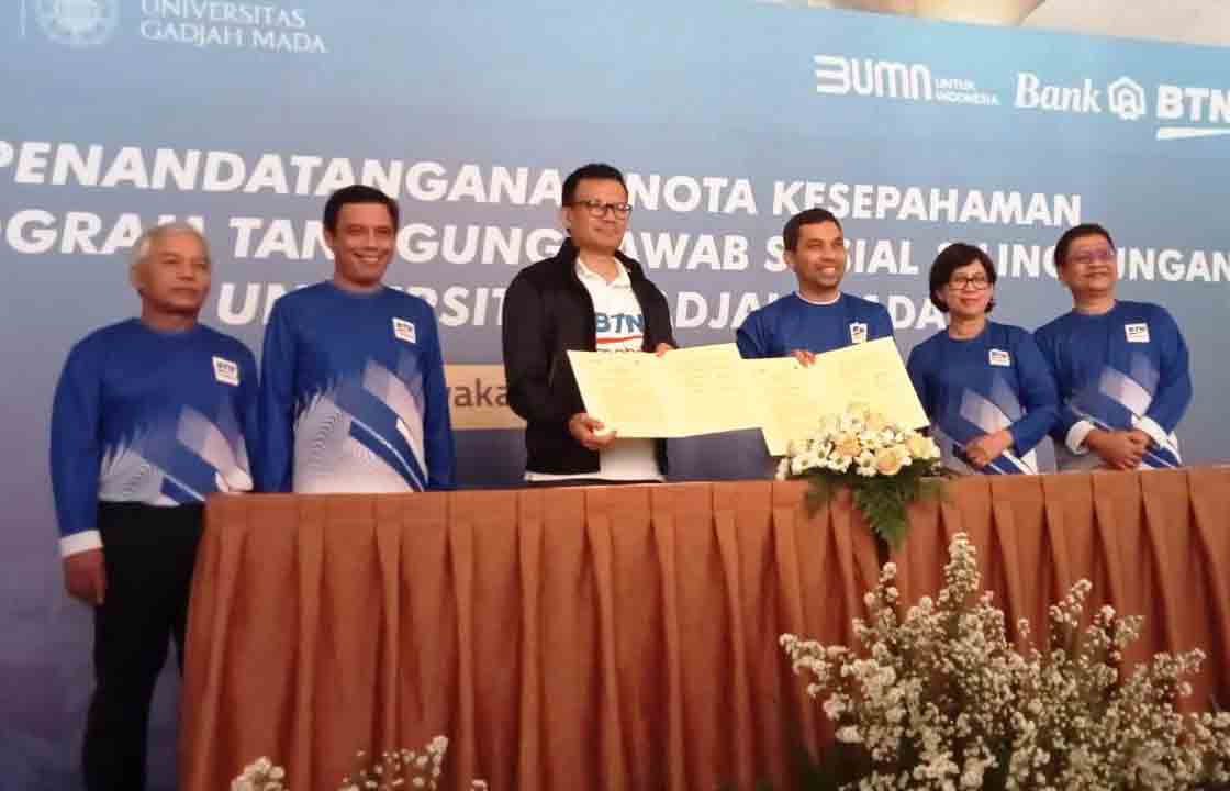 KERJA SAMA: Bank BTN telah bekerjasama dengan UGM dalam hal pembiayaan Pendidikan seluruh mahasiswa S1 melalui semua Channel Bank BTN. (BTN FOR RADAR JOGJA)