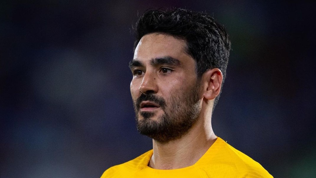 DRAW: Pemain Barcelona Ilkay Gundogan tampil saat imbang melawan Getafe di Stadion Coliseum Alfonzo Perez Senin dini hari (13/8). (Dok Barcelona)