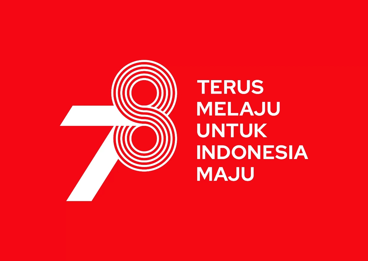 TERUS MELAJU: Logo HUT Ke-78 Kemerdekaan RI. (Setneg)