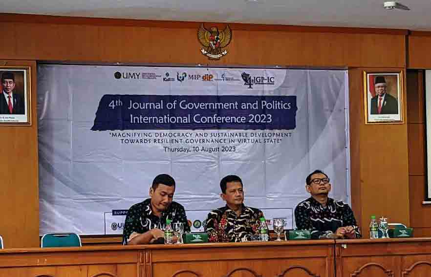 PENDIDIKAN: Konferensi Internasional Ke-4 Journal of Government and Politics (JGP). (UMY FOR RADAR JOGJA)