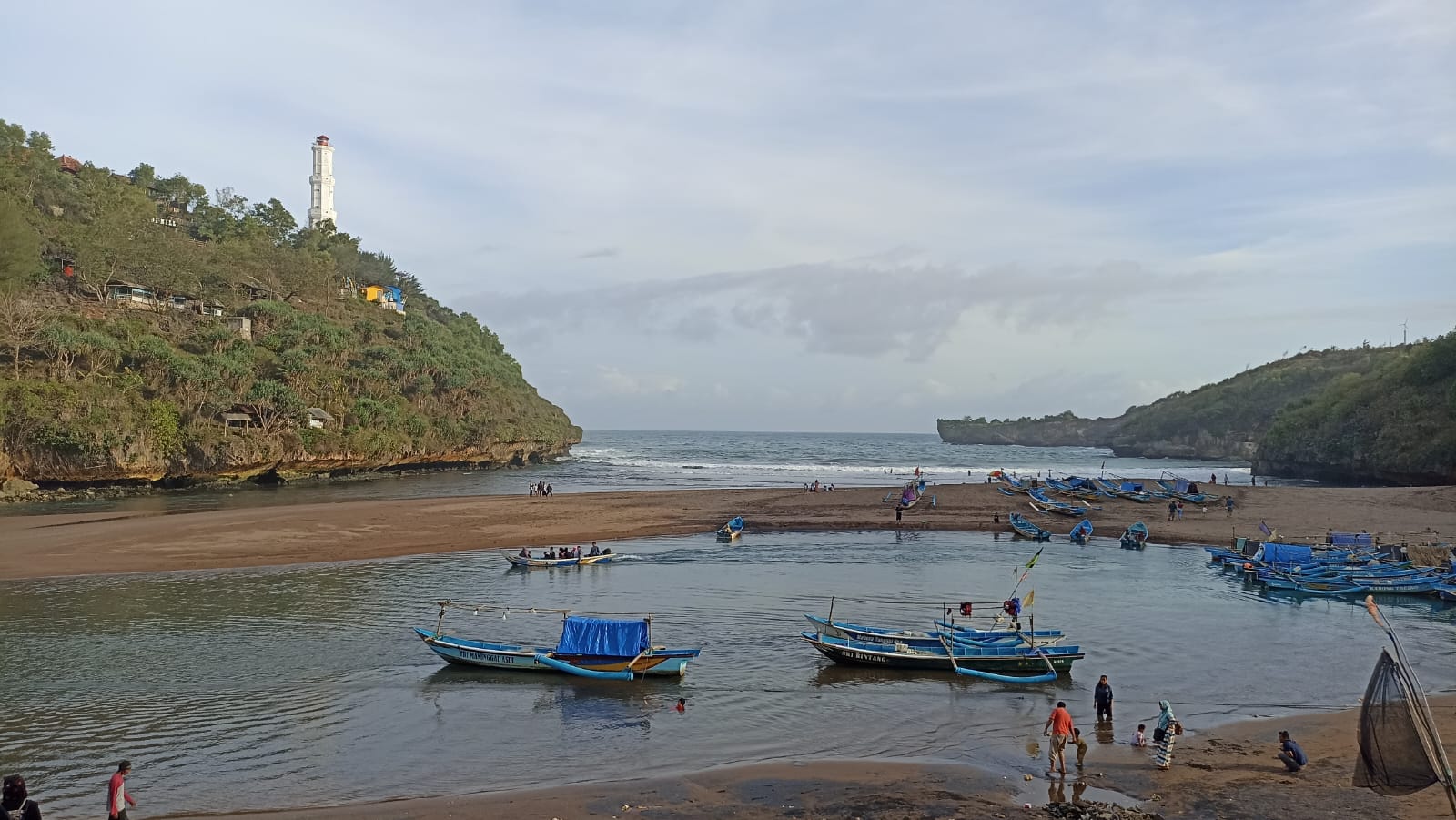 LOKASI UPACARA - Lokasi Pantai Baron, Kalurahan Kemadang, Kapanewon Gedangsari yang akan digunakan untuk peringatan upacara peringatan HUT RI ke 78&nbsp;