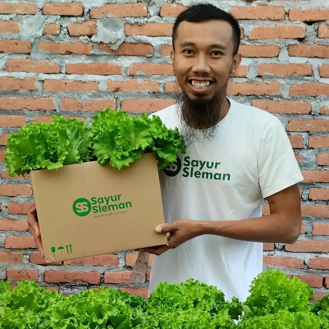 SUKSES PETANI: Pendiri Sayur Sleman Janu Muhammad. (Dok Pribadi)