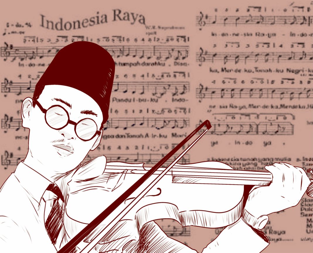MULIA: Ilustrasi Wage Rudolf Soepratman. (Dok Kemendikbud)