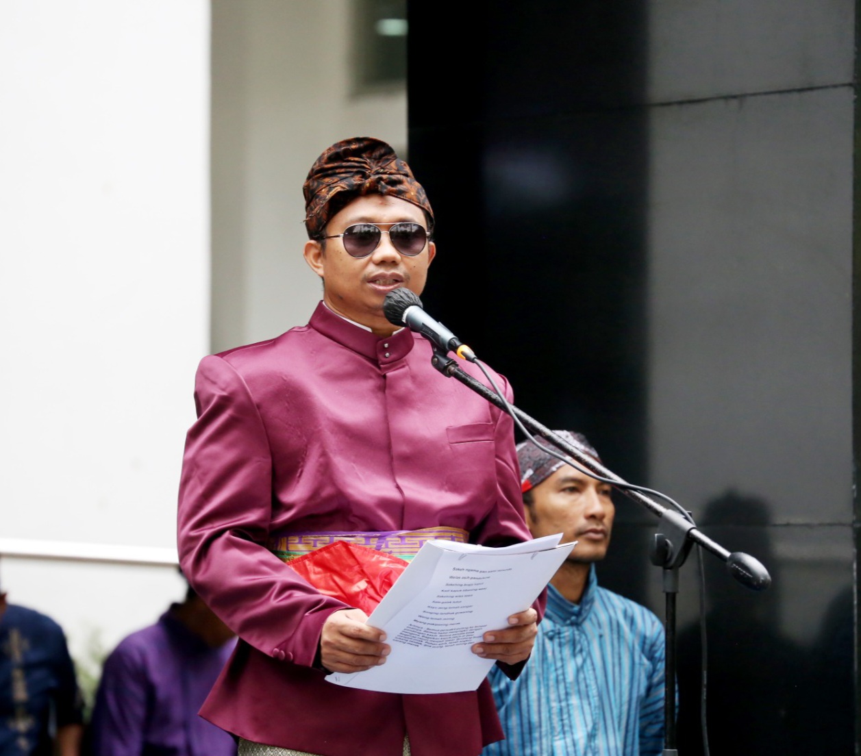 Rektor UIN Sunan Kalijaga Jogjakarta Prof Al Makin dalam Upacara HUT RI ke-78 di Kampus UIN Sunan Kalijaga, Kamis (17/08/2023).