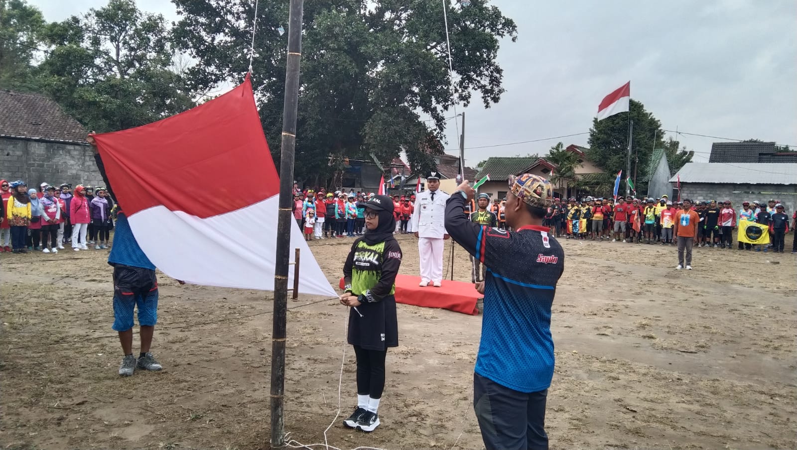 Lurah Condongcatur Reno Candra Sangaji ditunjuk sebagai pemimpin upacara 1.000 goweser