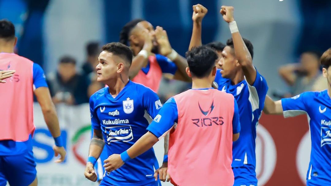 TEGANG: Pemain PSIS Gali Freitas merayakan golnya ke gawang Persib Bandung. (Dok PSIS)