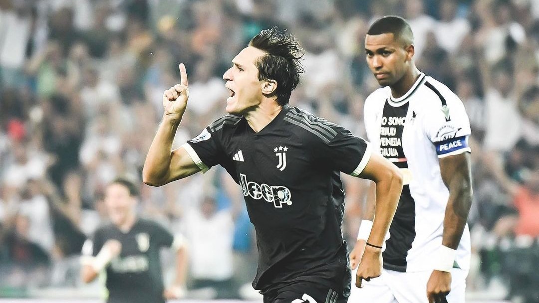 SATU GOL: Pemain Juventus Federico Chiesa saat menghadapi Udinese. (Dok Juventus)