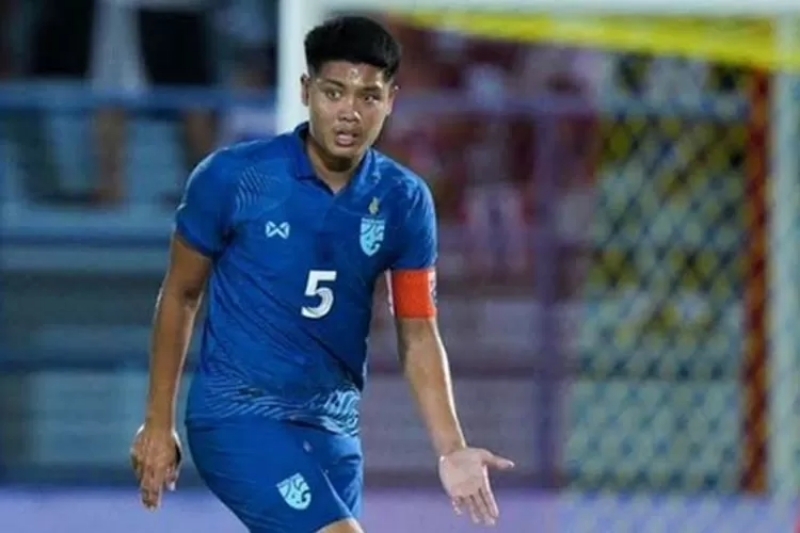 KUAT: Kapten Timnas Thailand, Songchai Thongcham tampil apik sepanjang fase grup AFF U23 2023. (Instagram @changsuek)