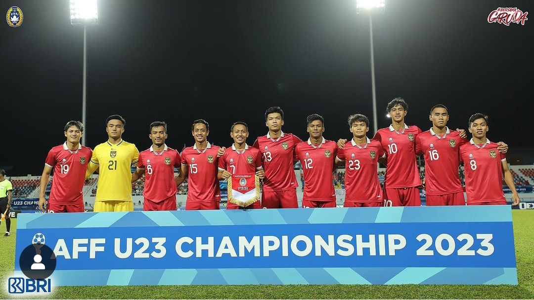 BANGGA: Skuad Indonesia U-23 di final Piala AFF U-23. (Dok PSSI)