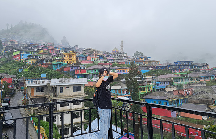 BERKABUT: Suasana Nepal Van Java di Dusun Butuh, Desa Temanggung, Kecamatan Kaliangkrik saat musim hujan kerap dipenuhi kabut tebal.Naila Nihayah/Radar Jogja