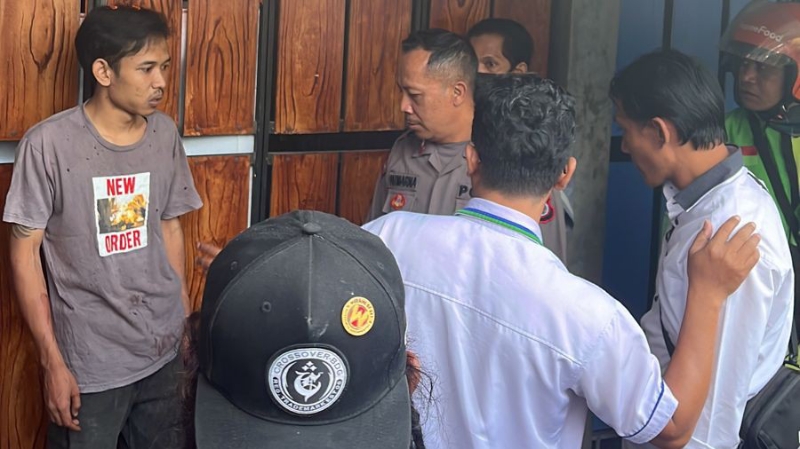 UNGKAP: Petugas Polres Bantul menangani kasus di Jalan Bugisan, Tegal Senggotan, Kasihan, Bantul.(Dok Humas Polres Bantul)