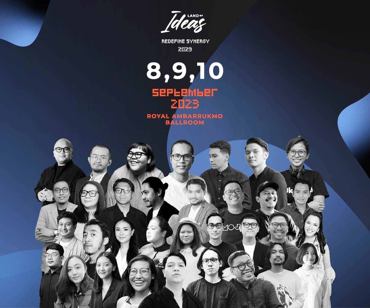 IDEAS: Land of Ideas, forum kolaboratif yang bertujuan untuk memberikan ruang inspirasi dengan mempertemukan para pembicara ahli di bidangnya dengan audiens yang antusias dan dinamis. (ISTIMEWA)