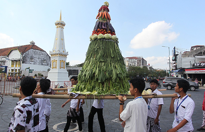 &nbsp;SMAN 11 Jogja menyelenggarakan Karnaval Kebangsaan dalam rangka perayaan Hari Ulang Tahun (HUT) ke-34.&nbsp;Guntur Aga Tirtana/Radar Jogja