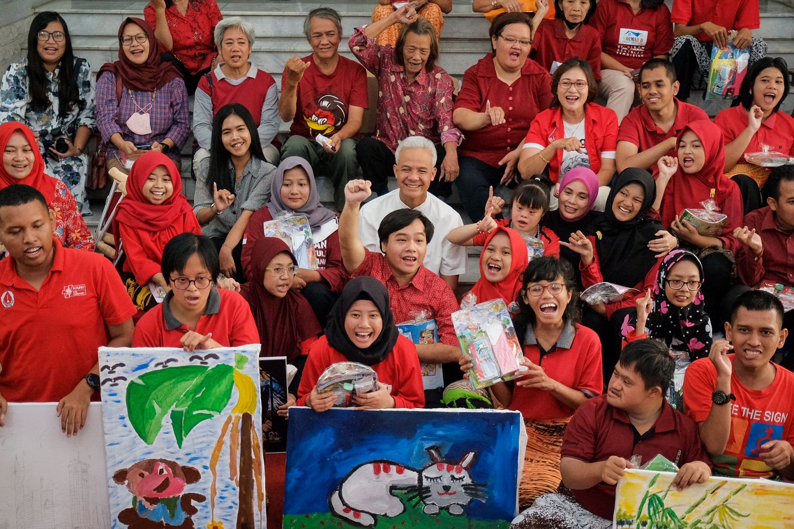 SETARA:Para penyandang disabilitas yang tergabung dalam Komunitas Sahabat Difabel (KSD) Semarang menyebut tingkat kesetaraan bagus di Jawa Tengah. (ISTIMEWA)