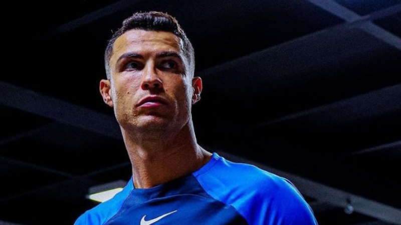 Cristiano Ronaldo mencatatkan satu gol dan dua assist saat dijamu Al Hazm di Stadion Al Hazm Minggu (3/9). (Dok Alnassr)