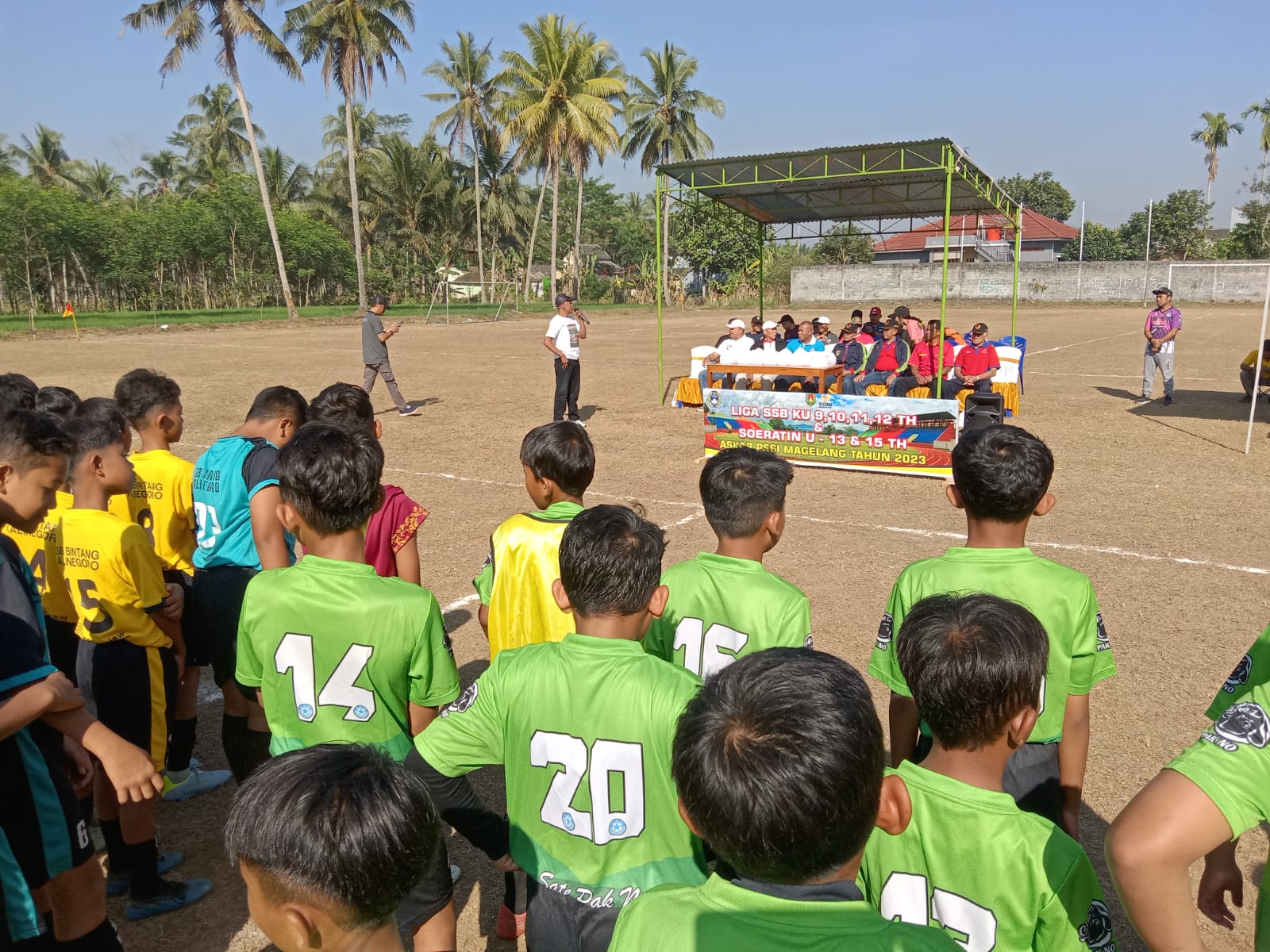 SIMBOLIS: Pembukaan liga askab antar SSB se-Kabupaten Magelang yang diikuti oleh 14 SSB.