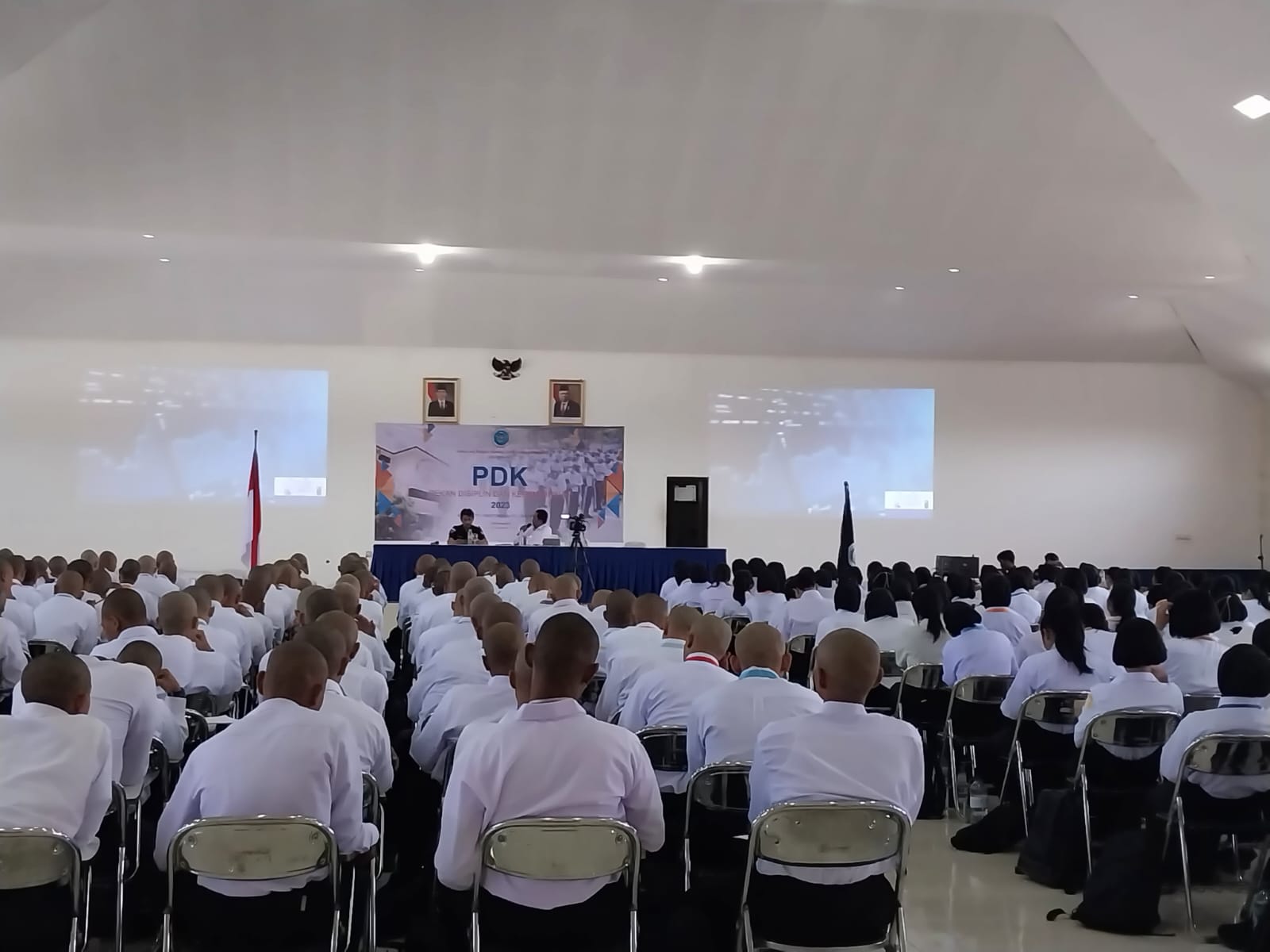 DISIPLIN: Kuliah umum tentang cyber pada Pekan Disiplin dan Kepemimpinan (PDK) di STTKD, Senin (4/9/2023). (Radar Jogja/Wulan Yanuarwati)