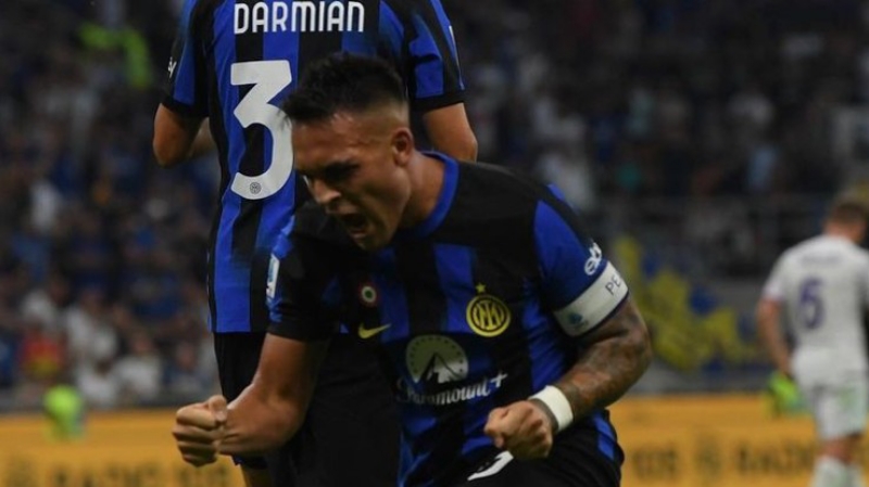 DUA GOL: Penyerang Inter Milan Lautaro Martinez mencetak dua gol saat melawan Fiorentina dalam laga pekan ketiga Serie A Italia di Stadion San Siro Senin dini hari (4/8). (Dok Inter)