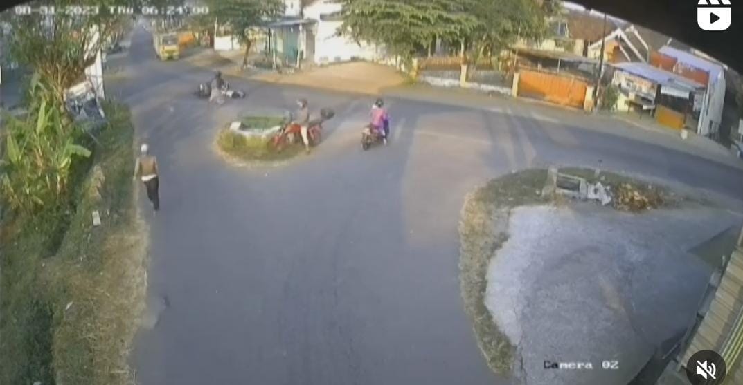 Tangkapan layar video instagram @merap_uncover di Jalan Tempel-Ngino yang kerap terjadi kecelakaan lalu lintas.