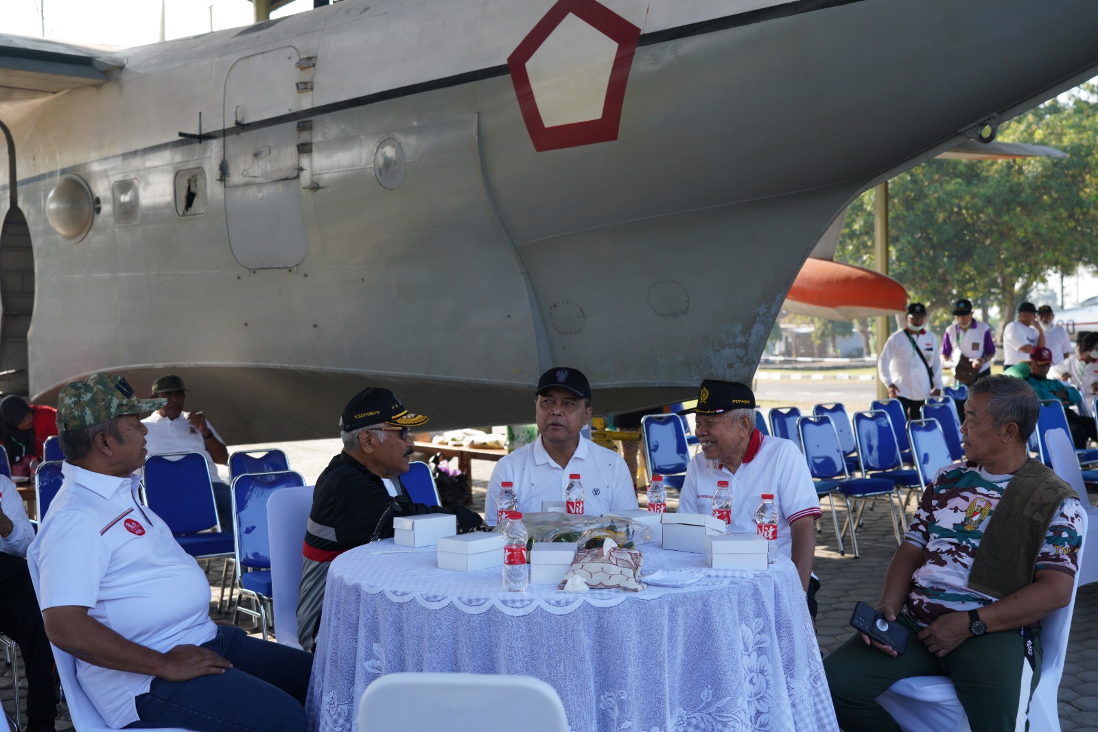 SIAP: Danrem 072/Pamungkas Brigjen TNI Joko Purnomo saat HUT Ke-64 Persatuan Pepabri di Museum Pusat TNI AU Dirgantara Mandala Lanud Adisutjipto Sabtu (9/9/2023). (Penrem 072/PMK)