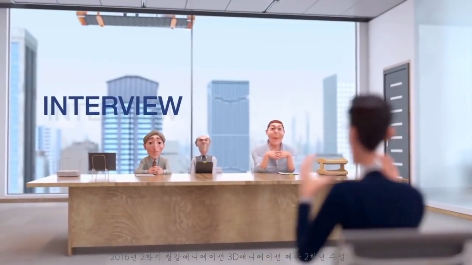 Ilustrasi interview kerja. (Tangkapan layar YouTube @BEST ANIMATED OFF)